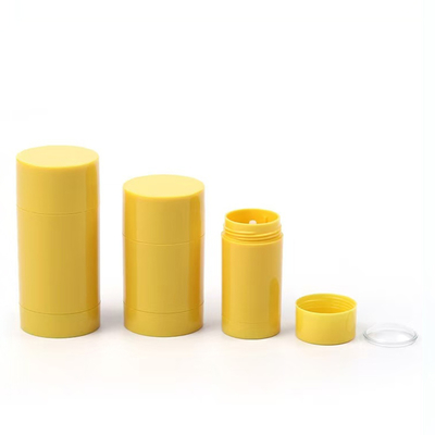 Nova Aparência 15g 30g 50g 75g 100g Corpo Cilindro Plástico AS Perfume Desodorante Vazio Bálsamo