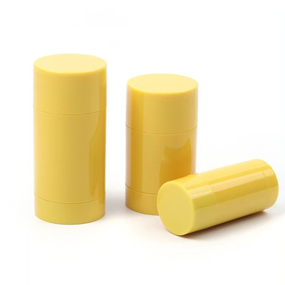 Nova Aparência 15g 30g 50g 75g 100g Corpo Cilindro Plástico AS Perfume Desodorante Vazio Bálsamo