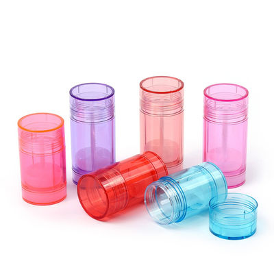Cor aceitável 15g 30g 50g 75g 100g AS Cuidados com a pele plásticos Balsam de bastão de desodorante vazio