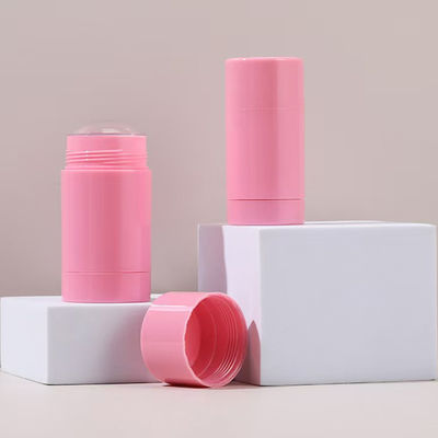 Bastão de desodorante vazio de plástico AS com rótulo privado, formato cilíndrico, 15g, 30g, 50g, 75g, 100g