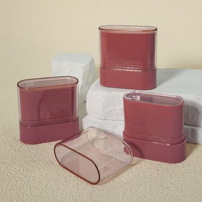 Tubo de Blush Embalagem Plástica Recipiente Vazio Bastão de Desodorante Fundo Giratório Cosmético