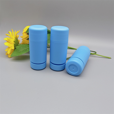 Frasco vazio de 10g para blush, bastão de desodorante, bálsamo labial, rotação superior, embalagem cosmética plástica, reutilizável