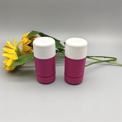 Frasco vazio de 10g para blush, bastão de desodorante, bálsamo labial, rotação superior, embalagem cosmética plástica, reutilizável