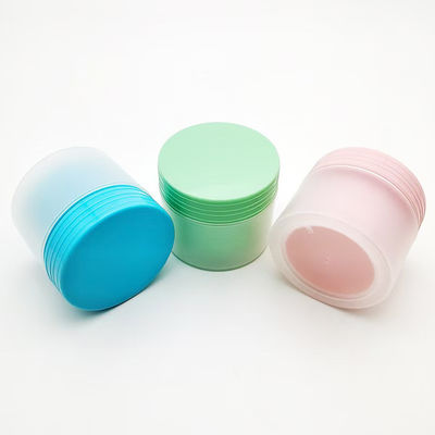 Pote de creme de plástico PP redondo vazio de várias cores de 80g, ecológico, com superfície fosca