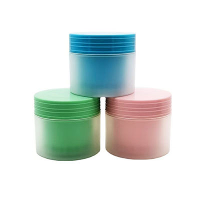 Pote de creme de plástico PP redondo vazio de várias cores de 80g, ecológico, com superfície fosca