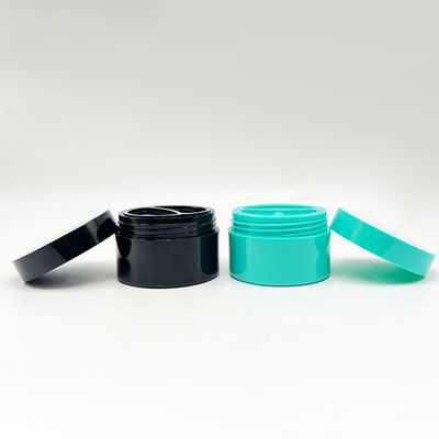 Frasco de creme de dupla camada com cor personalizada 50g+50g para cuidados com a pele