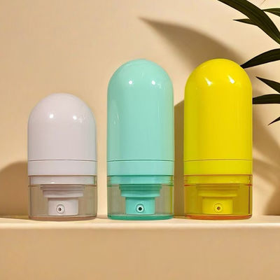 15 ml 30 ml 50 ml Loção corporal de cabeça para baixo recipiente de névoa corporal viagem conveniente uso recipiente de cuidados pessoais garrafa sem ar com cabeça de bomba de pulverização