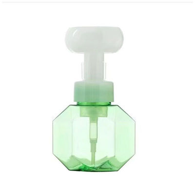 Frasco de desinfetante para as mãos espumante de 42 mm com carimbo de flor, dispensador de sabão, bomba de sabão em flor, adequada para crianças