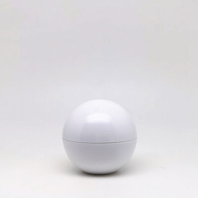 Jar de creme de plástico de forma esférica com 5g 25g 50g 80g Aceitar diferentes obras de arte Impressão usada para embalagem de cuidados com a pele