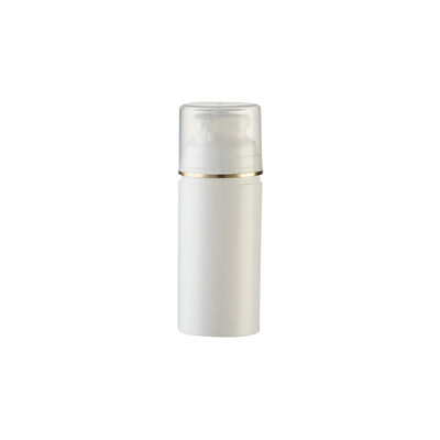Design especial da cabeça da bomba de crimpagem Frasco dispensador airless PP com 30ml 50ml 75ml Cores Impressão de seda e Spray fosco Aceitar
