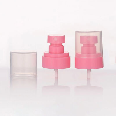 Pulverizador de bomba de plástico de meia tampa de 24 mm Neblina branca com tampa transparente