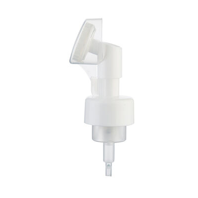 42mm 43mm Silicone Facial Mousse Foam Pump Brush Pet Covers Bottle Caps Fechaduras para Limpeza Facial Com Dentes Soft Silicone Brush