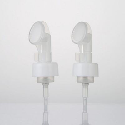 42mm 43mm bomba de espuma de plástico dispensador com clipe borracha de silicone à prova de vazamento