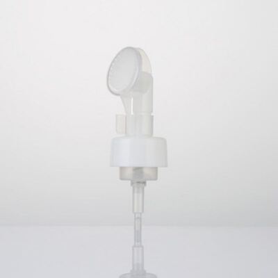 42mm 43mm bomba de espuma de plástico dispensador com clipe borracha de silicone à prova de vazamento