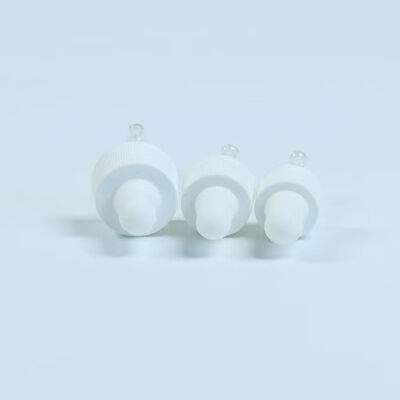 Aplicação para cuidados com a pele Capela de gotero de óleo essencial de silicone com tubo de vidro 18 mm 20 mm