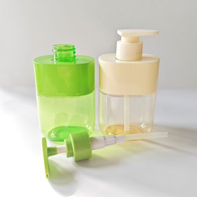 300ml frasco de loção quadrada cor personalizada manga de ombro corpo transparente embalagem de cuidados com a pele de luxo