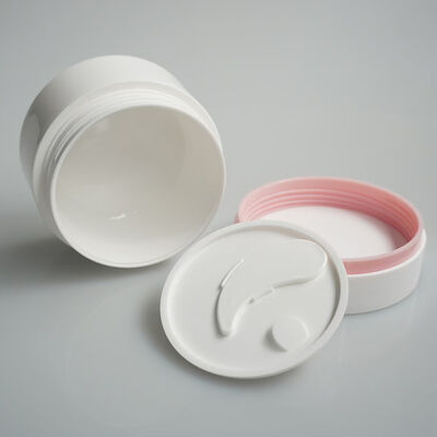 Farol de creme de PP cosmético 120g 200g com colher e suporte de junta de mão personalizada