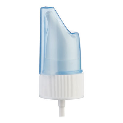30/410 Pulverizador de névoa de bomba de spray nasal com tampa colorida e rolha de garrafa sem derramamento com bocal longo para fechamento por parafuso