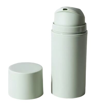 Frascos sem ar com bomba de crimpagem em material PP de 30ml 50ml 100ml usados para embalagens de cuidados com a pele