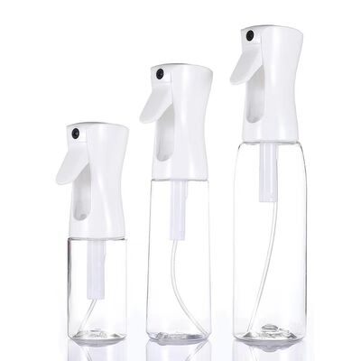 200ml 300ml 500ml Borrifador Contínuo de Névoa Fina Qualquer Cor Frasco Borrifador Contínuo de PET para Penteados