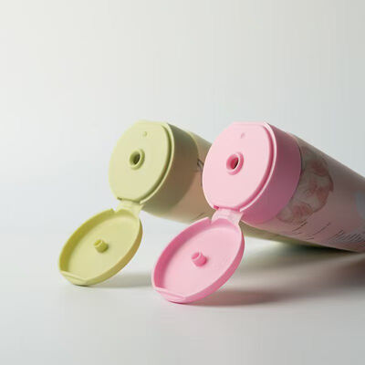 Flip Top Design Tubo de creme plástico de 50 mm de diâmetro usado para pacote de cosméticos para cuidados com a pele