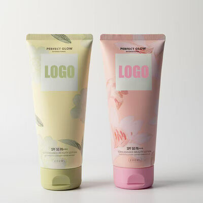 Flip Top Design Tubo de creme plástico de 50 mm de diâmetro usado para pacote de cosméticos para cuidados com a pele