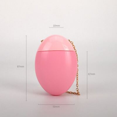 50ml portátil estilo ovo personalização protetor solar creme para as mãos recipiente de creme BB com corrente de ouro