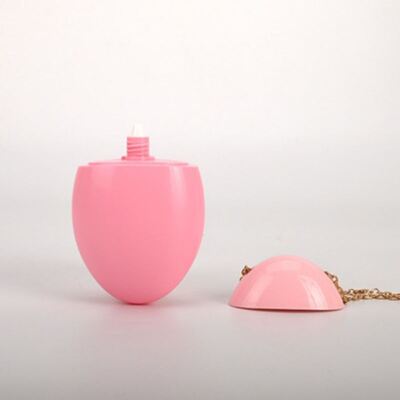 50ml portátil estilo ovo personalização protetor solar creme para as mãos recipiente de creme BB com corrente de ouro