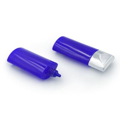 Garrafa de loção protetora solar 50ml, tampa prateada, recipiente cosmético de plástico oval, base, creme BB, cuidados com a pele