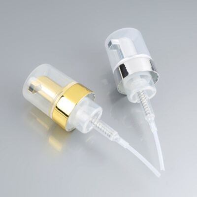 Dispensador de bomba de espuma de mousse de 40 mm e 42 mm Todos os produtos de limpeza facial de espuma eletroplata