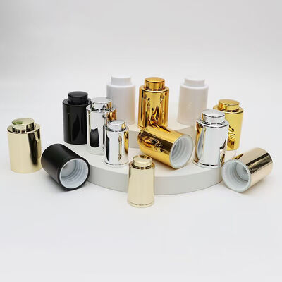 Frasco conta-gotas de vidro transparente com tampa dourada
