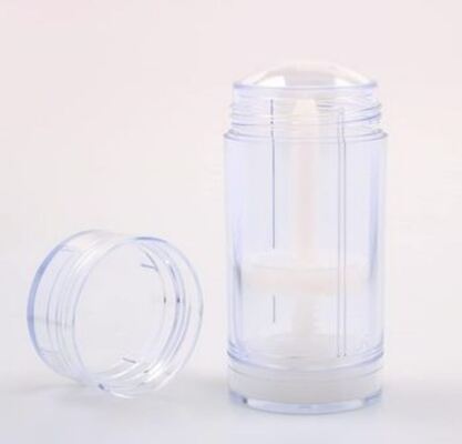 Recipiente de desodorante de plástico de cor customizada de PP / OEM / ODM Marca particular 15g 30g 50g 75g Botão de perfume rolante para cuidados com o corpo