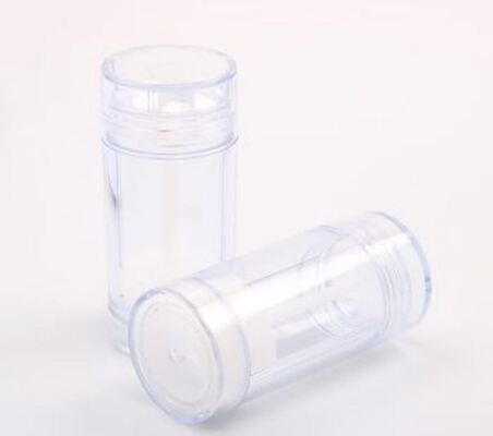 Recipiente de desodorante de plástico de cor customizada de PP / OEM / ODM Marca particular 15g 30g 50g 75g Botão de perfume rolante para cuidados com o corpo