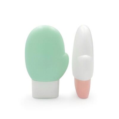 Garrafa PET em forma de ovo rosa fofa 50ml Soro de proteção solar Embalagem em tamanho de viagem