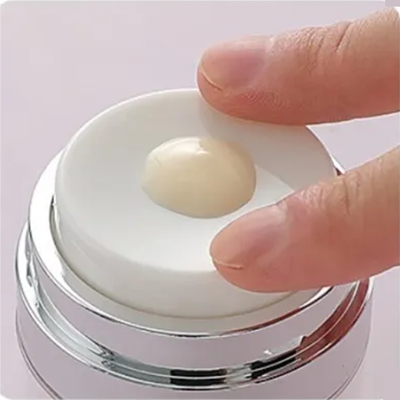 Frasco de creme airless 15g 30g 50g 100g Anel galvanizado de prata Acrílico transparente Exterior Cosmético Frasco de bomba Airless Recarregável vazio Recipiente de loção de creme facial para hidratante para cuidados com a pele