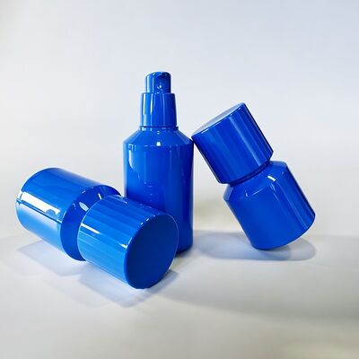 Flasca de bomba de vácuo sem ar de PP branco 30ml 50ml 80ml 100ml Vazio Loção cosmética recarregável recipiente portátil de cuidados com a pele soro hidratante frasco de vácuo para embalagens de beleza
