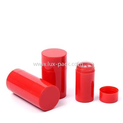 15g 30g 50g 75g Plástico PP Twist Up Desodorante Stick Recipiente Protetor Solar Recarregável Stick Tubo Embalagem Cosmética para Bálsamo Corporal