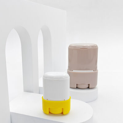 15gr 35gr 50gr 75gr fechadura retangular fundo torcer sólido perfumado bastão recipiente vazio antitranspirante bastão plástico tubo de embalagem para cosméticos