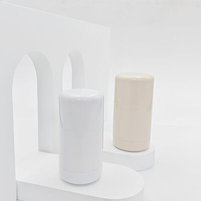 Recipiente de Bálsamo Desodorante Vazio Redondo Stick Sólido Garrafa 30g 50g Casca Externa Reutilizável Refil Interno Substituível