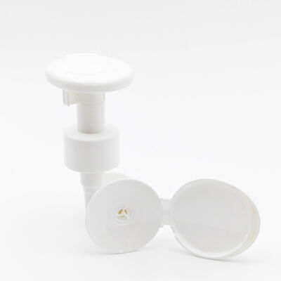 24/410 Plastic Lotion Pump, Large Head Oil Pump Dispenser for Cosmetic Oil, Massage Oil, Hair Oil, 24 Tooth Oil Pump with Flip Cap Custom Color
