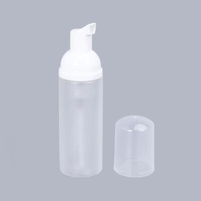 50 ml Set de garrafa de bomba de espuma de 32 mm preta Dispensador de sabão espumante para lavagem corporal e limpador facial