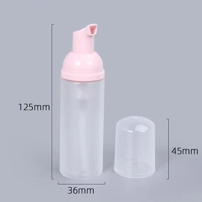 50 ml Set de garrafa de bomba de espuma de 32 mm preta Dispensador de sabão espumante para lavagem corporal e limpador facial