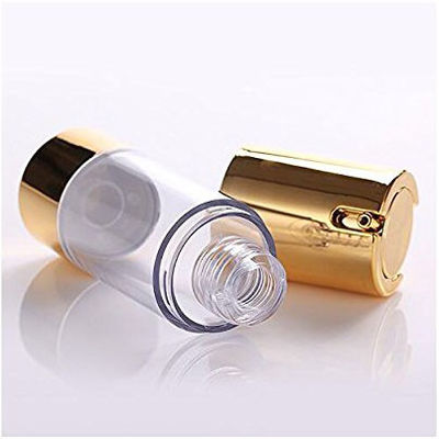 15 ml 30 ml 50 ml de plástico bomba sem ar de vácuo frasco cosmético à prova de vazamento controlada distribuição de creme de loção embalagem