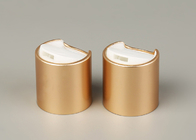 Tampões de garrafa cosméticos delicados Tampa de disco de alumínio de ouro de Matt