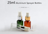 Cores personalizadas da garrafa do pulverizador de perfume meia tampa recarregável principal de alumínio