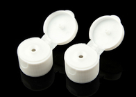 os tampões de garrafa cosméticos 20mm plásticos de 18mm lançam branco superior a superfície marcada personalizada