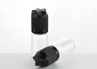 Pet o espaço livre vazio material Bootle da capacidade da garrafa de óleo 30ml do fumo com tampão preto