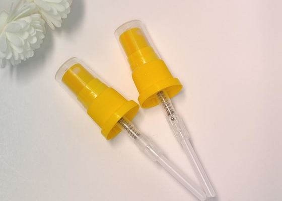 Pulverizador 20/410 fino da água da névoa do perfume amarelos plásticos
