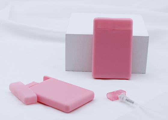 Garrafa fina cor-de-rosa recarregável do pulverizador do cartão de crédito da névoa para o perfume