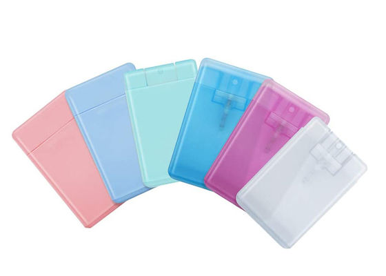 15ml 20ml Carteira de crédito portátil fina Spray Perfume garrafa Proof Leak Fine Mist Atomizer fácil para viagens uso diário